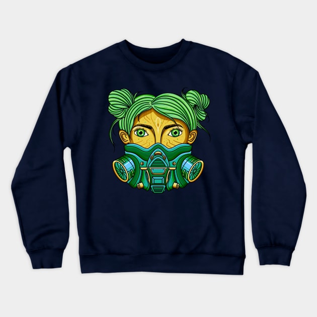 Gas mask Quarantine T-Shirt Crewneck Sweatshirt by nataliesnow24